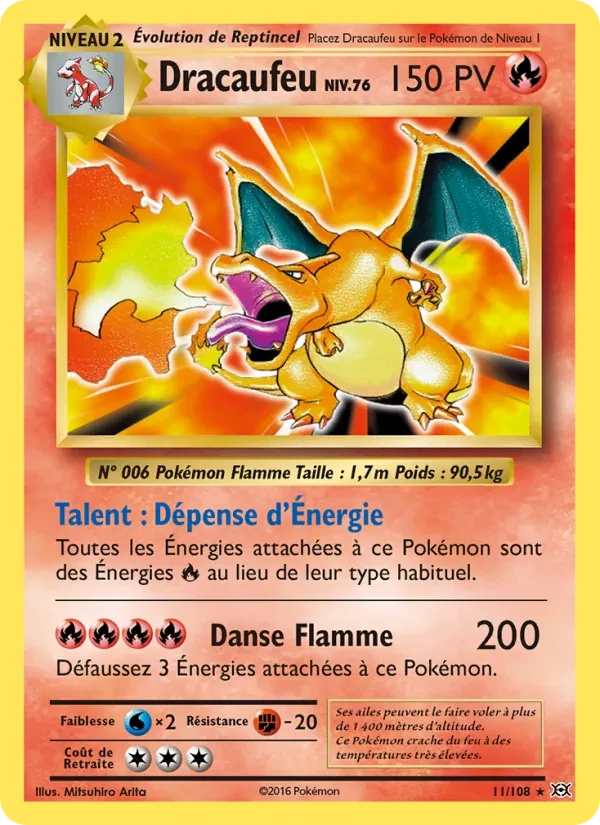 Carte Dracaufeu, Évolutions